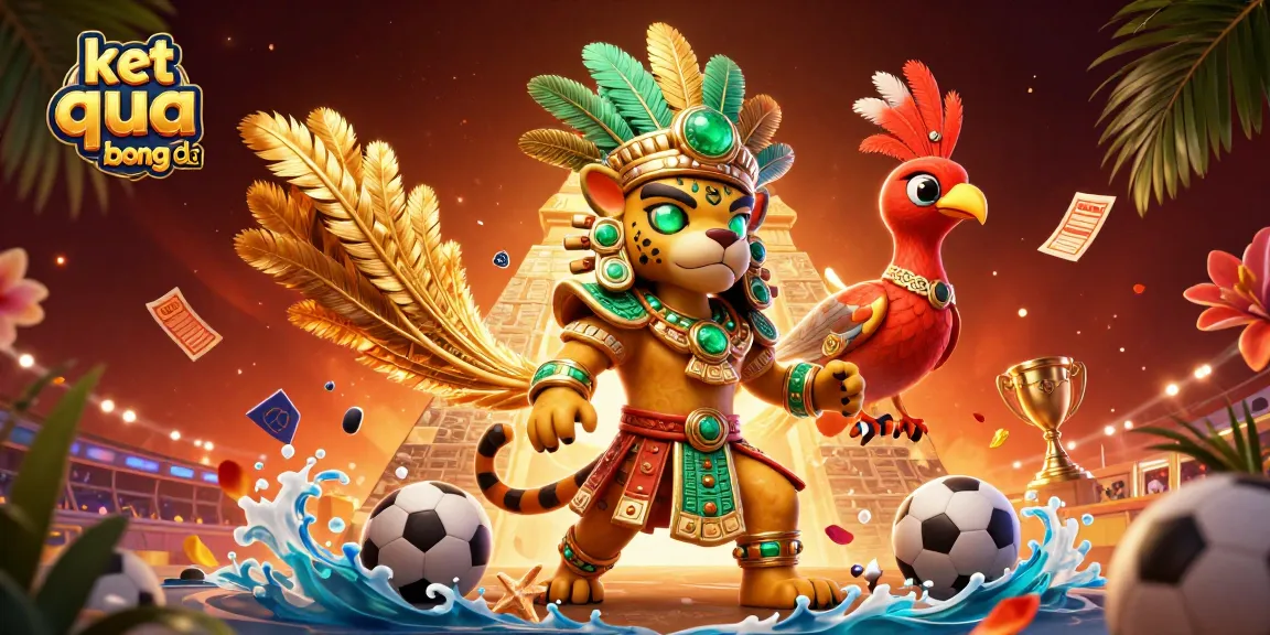 Experience ket qua bong da with betting slips, trophies, and vibrant stadium elements in a dynamic scene.
