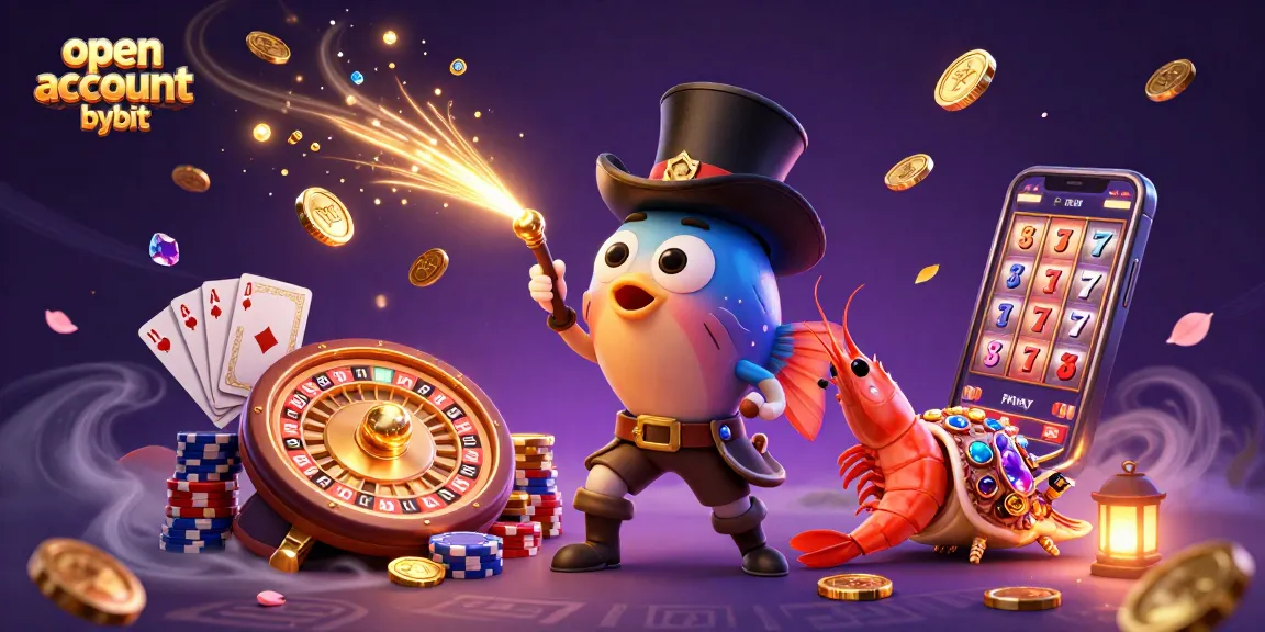Spin and win as you open account bybit amidst vibrant casino elements and rich animations.