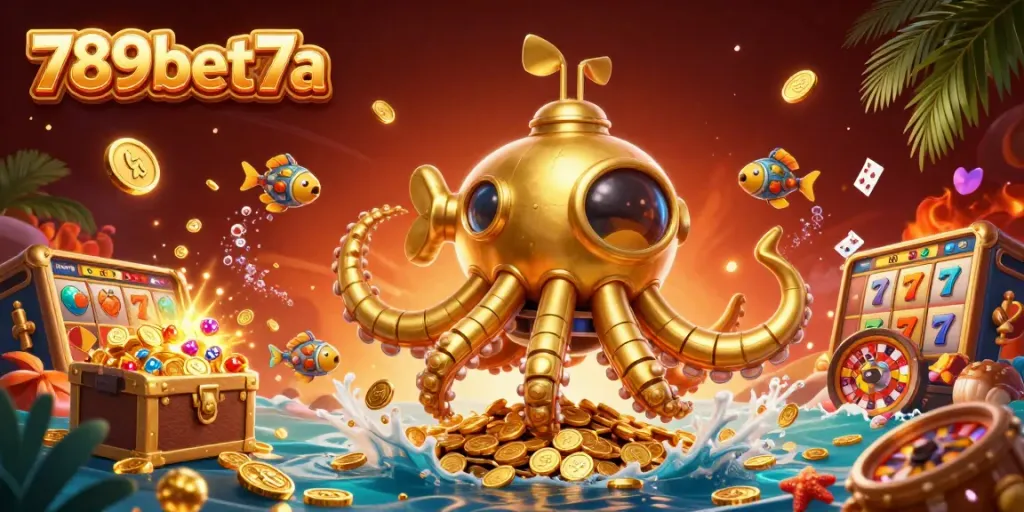 Join the adventure and win with 789bet7a in this vibrant casino-themed ocean!