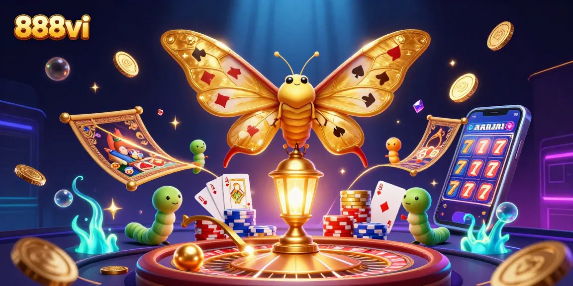 Experience thrilling wins at 888vi with vibrant casino games and captivating golden visuals.