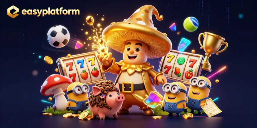 Engage with easyplatform's dynamic casino world featuring magical golden elements.