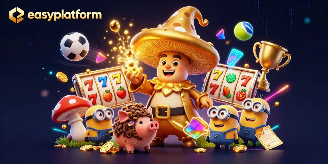 Engage with easyplatform's dynamic casino world featuring magical golden elements.