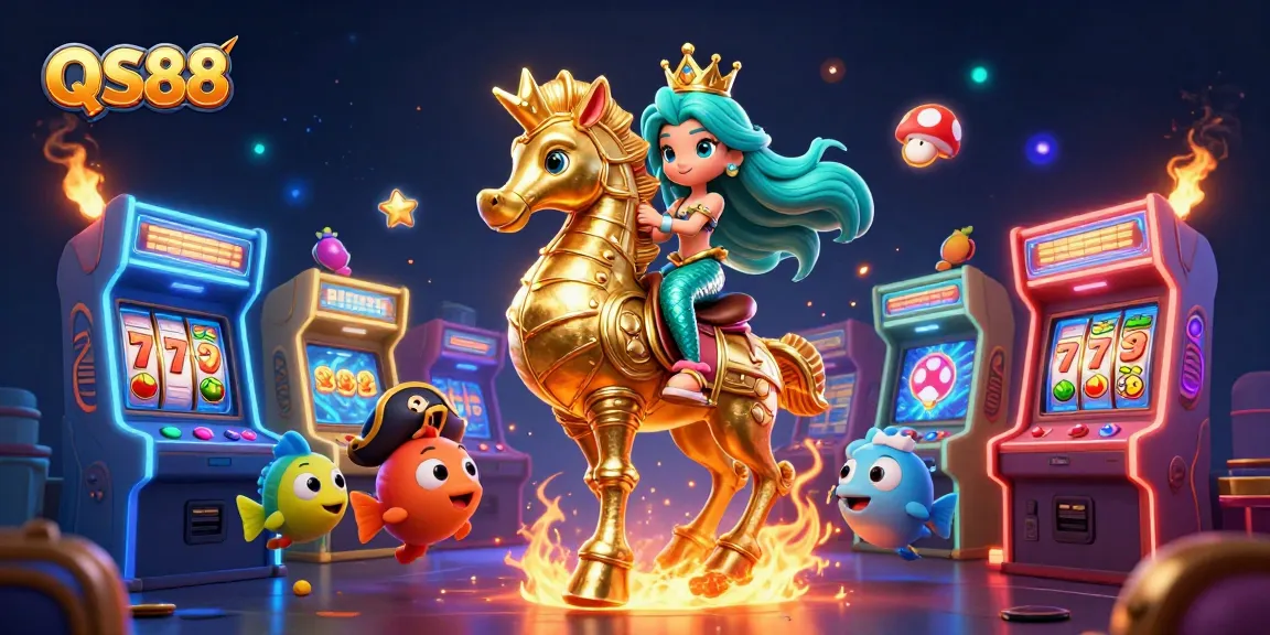 Engage with thrilling casino adventures at QS88 featuring vibrant characters and dynamic game elements.