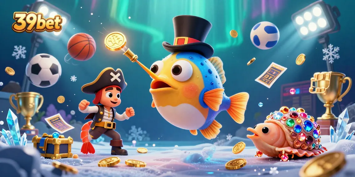 Experience the thrill of casino gaming with 39bet, featuring engaging characters in a dynamic undersea adventure.