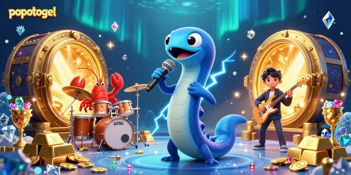 Spin and win features of popotogel showcased in an underwater casino scene bursting with treasures.