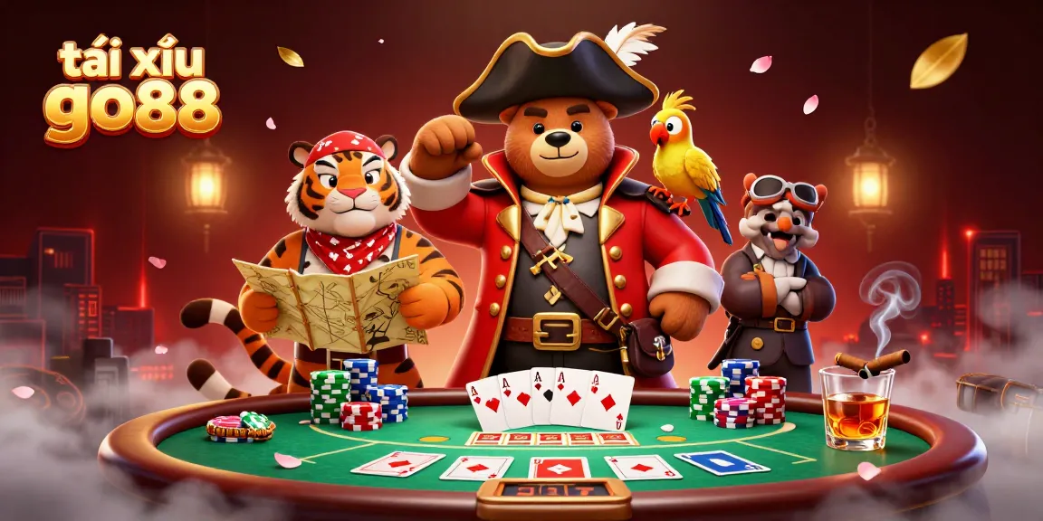 Engage with tài xỉu go88 gameplay through this vibrant illustration showcasing gambling elements.