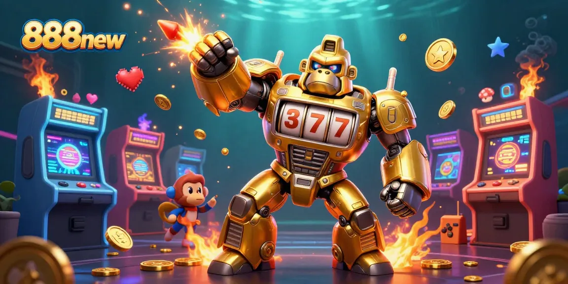 Experience explosive gameplay with 888new's vibrant gaming world featuring thrilling slot machines and dynamic casino elements.