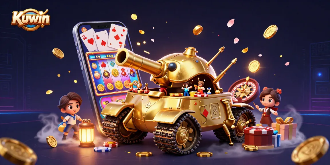Experience thrilling gaming action at Kuwin with a massive golden beetle tank casino and immersive slot games.