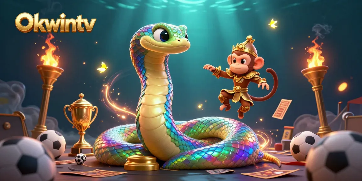 Engage in thrilling sports betting with Okwintv's vibrant 3D digital illustration showcasing excitement and strategy.