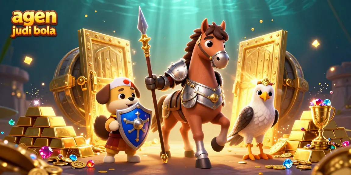 Experience the thrill of agen judi bola betting with vibrant treasures and dynamic characters in 3D