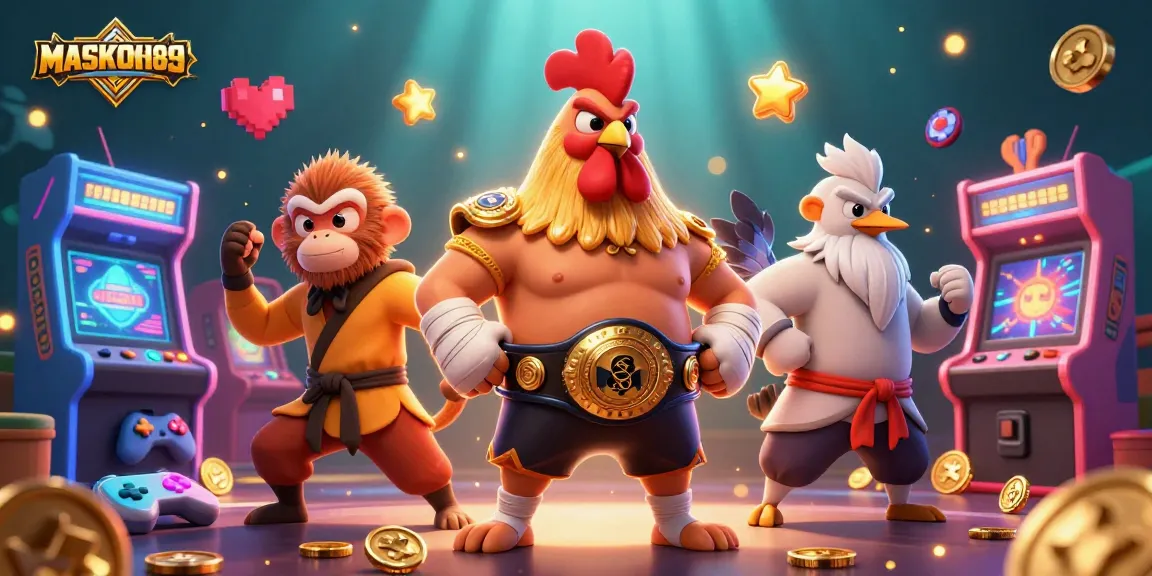 Experience the fun of MASKOKI889 with dynamic casino characters and vibrant games.